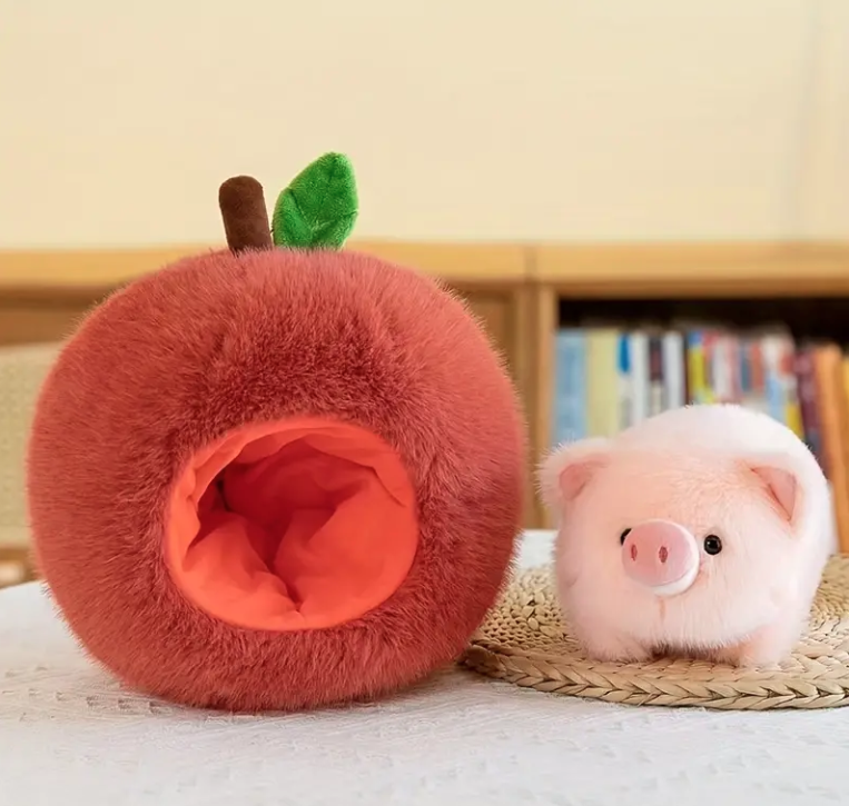 PIG IN APPLE CUTE PLUSHIE