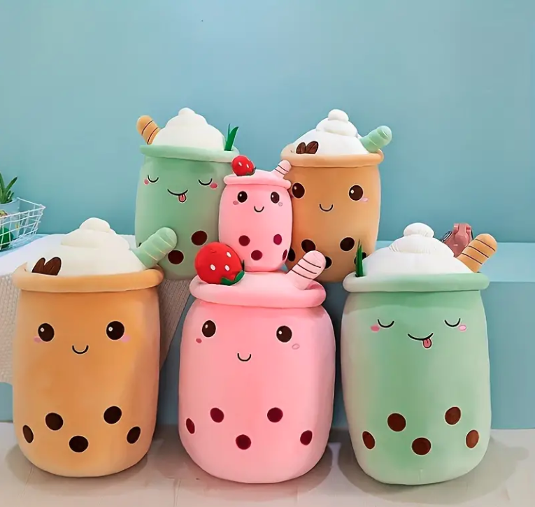 ICE CREAM BOBA MILK TEA PLUSHIE