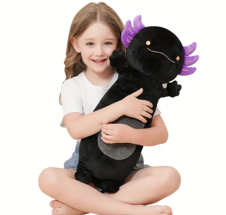 BLACK AXOLOTL HUGE PLUSHIE