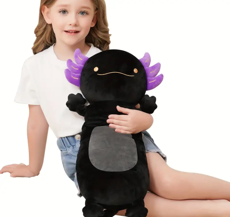 BLACK AXOLOTL HUGE PLUSHIE